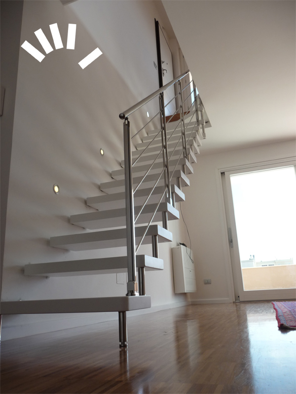 realizzazione scala marretti legno sbalzo sassari02